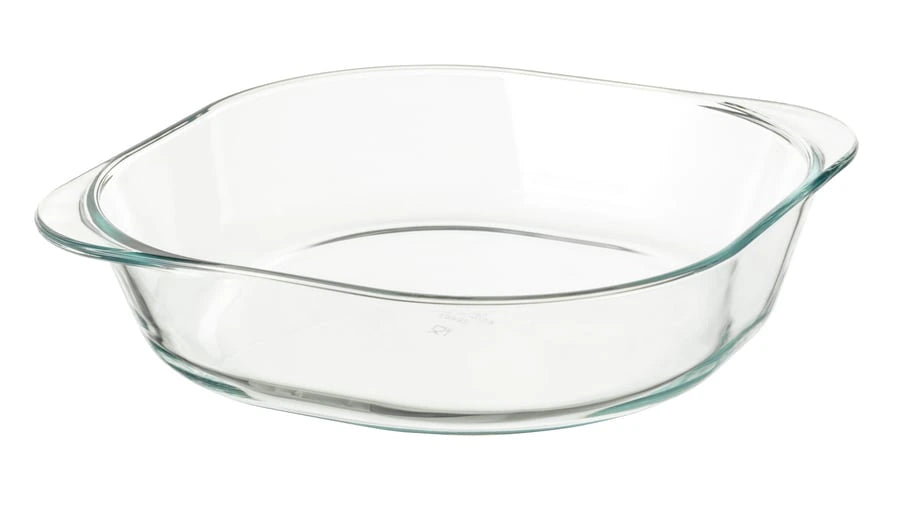 IKEA FÖLJSAM oven dish clear glass 24.5x24.5 cm