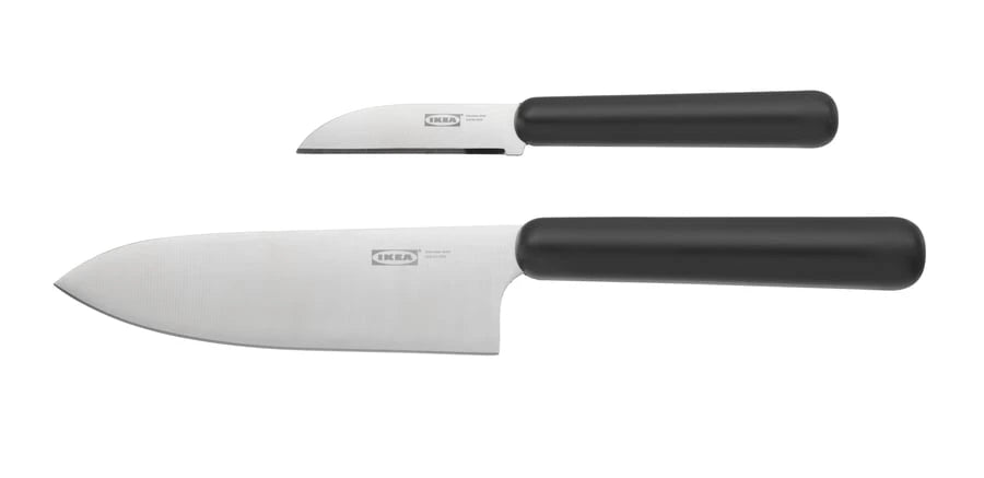 IKEA FÖRDUBBLA 2-piece knife set grey