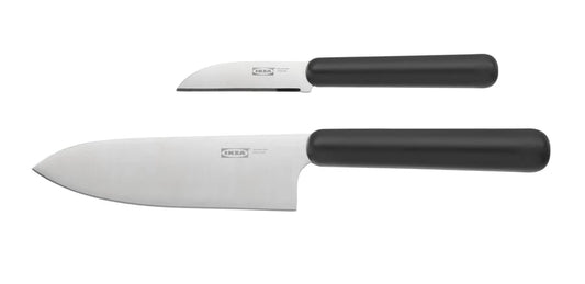 IKEA FÖRDUBBLA 2-piece knife set grey