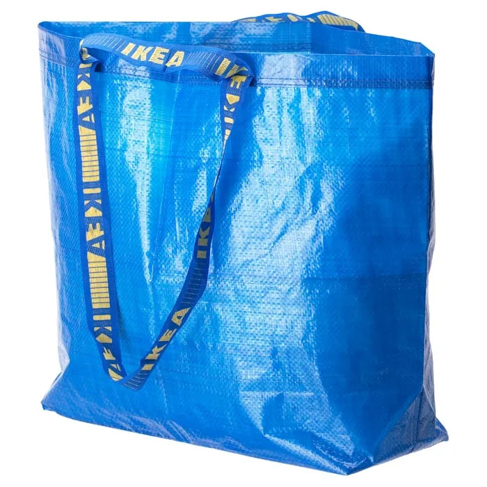 Foldable reusable carrier bag IKEA FRAKTA close-up