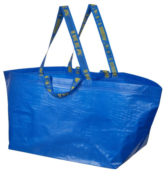 IKEA FRAKTA large blue carrier bag 55x37x35 cm with 71 litre capacity
