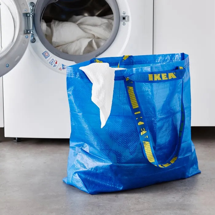 Multipurpose IKEA FRAKTA bag for laundry and storage