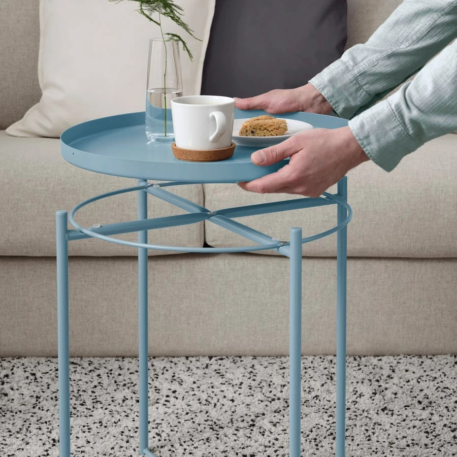 Side view of IKEA GLADOM tray table