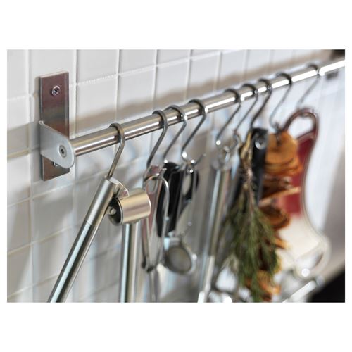 1. Close-up of IKEA GRUNDTAL hook 7 cm stainless steel