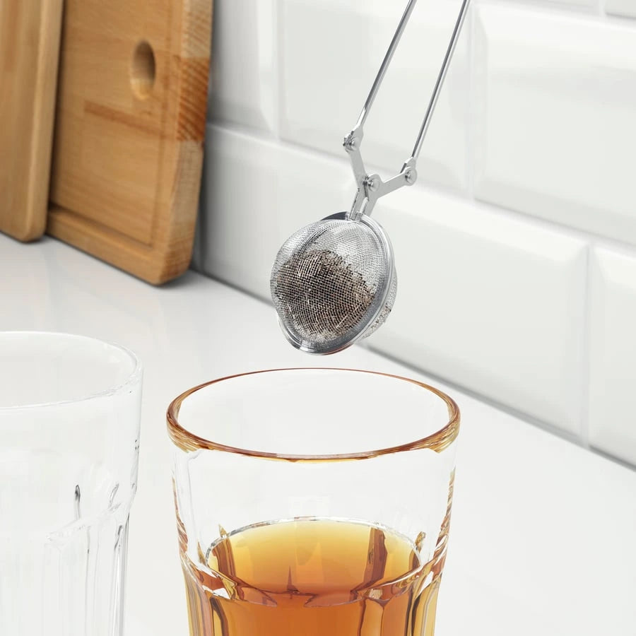 IKEA IDEALISK tea infuser placed in a cup