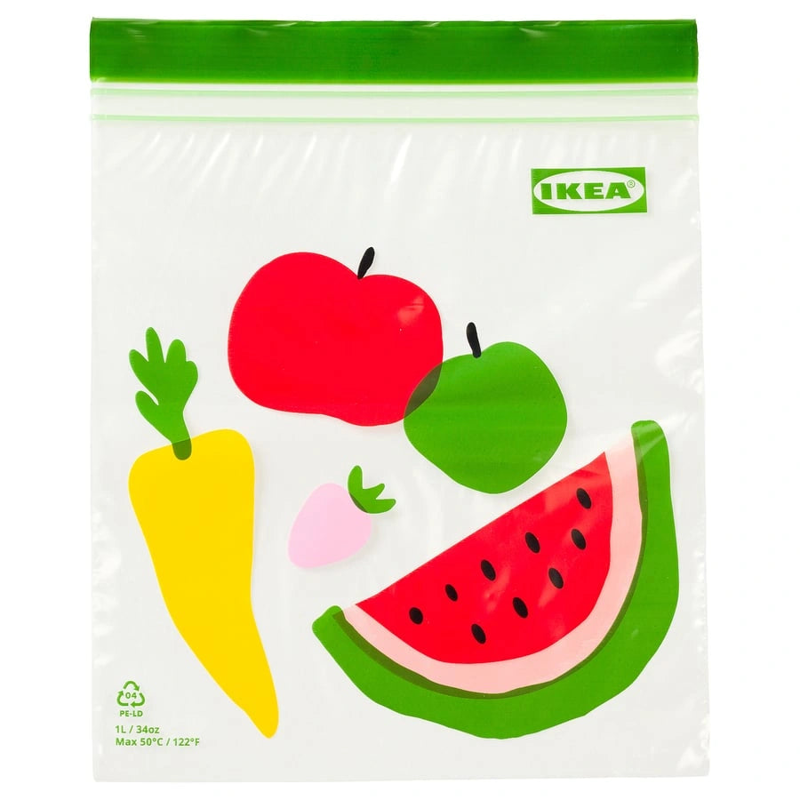 IKEA ISTAD resealable bag 1 litre pack of 25