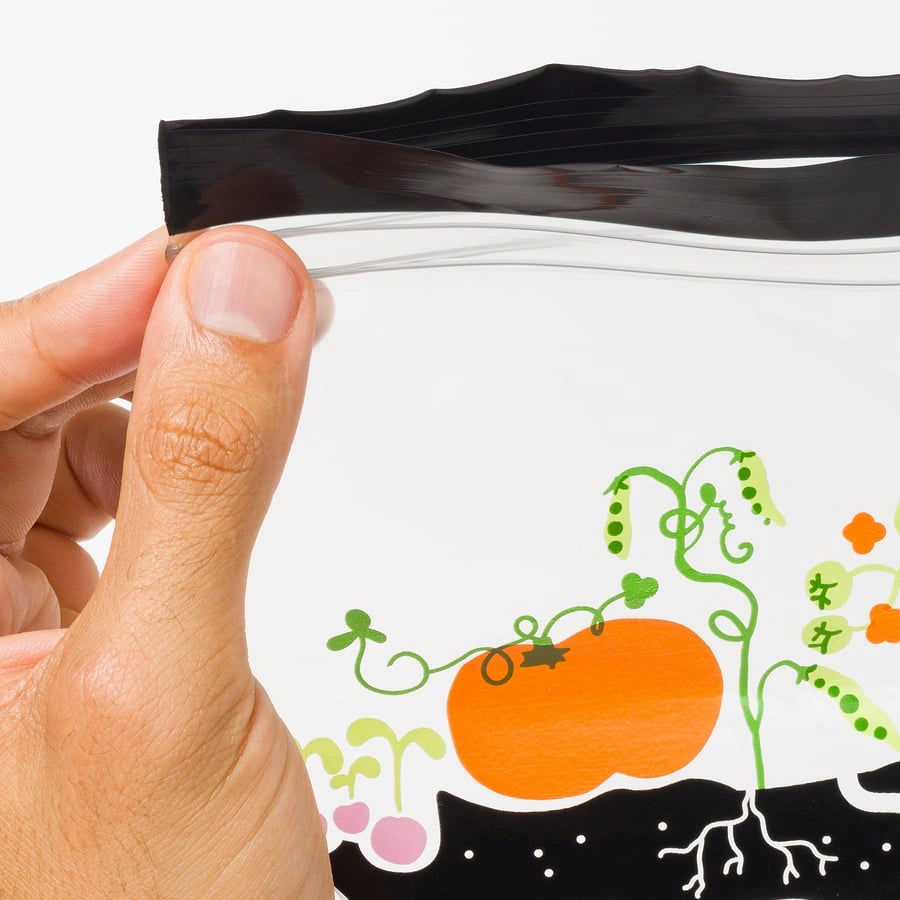 Close-up of IKEA ISTAD double-seal storage bag