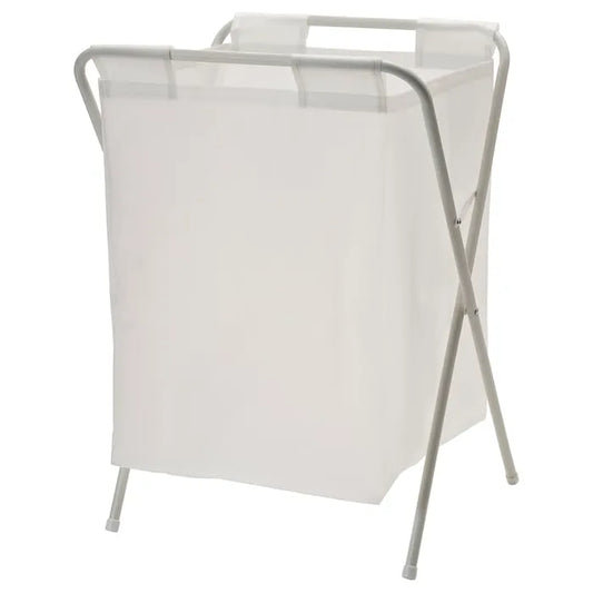 IKEA JÄLL laundry basket with stand in white 50 litre