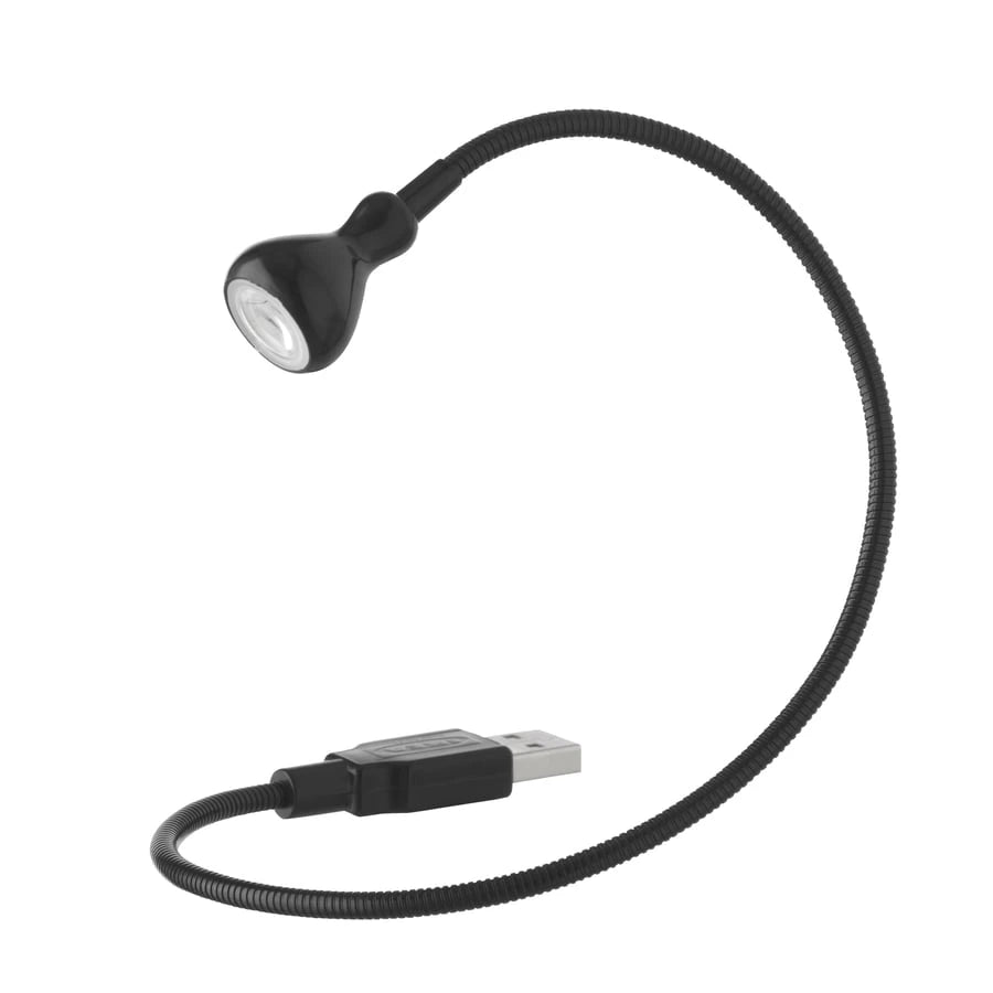IKEA JANSJÖ LED USB lamp black 38 cm