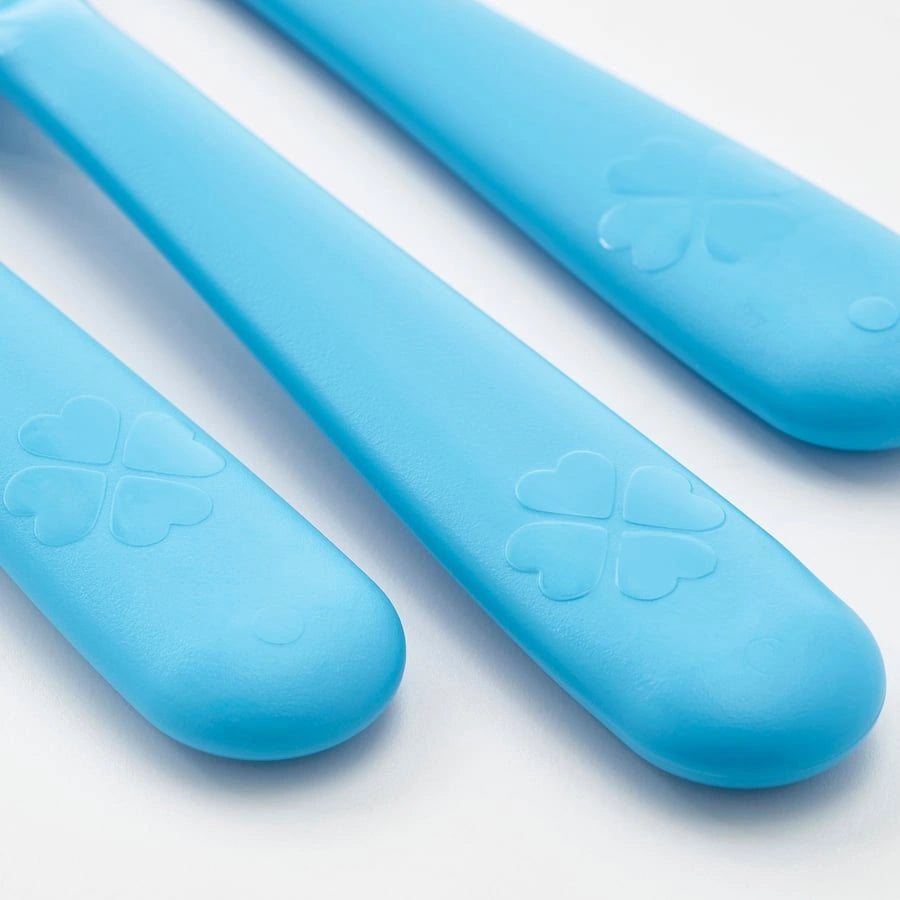 Close-up of IKEA KALAS BPA-free cutlery set