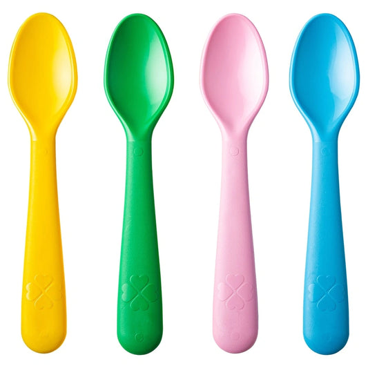 IKEA KALAS spoon pack of 4 mixed colours seasonal edition
