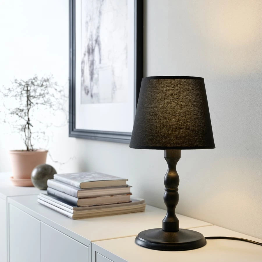 IKEA KINNAHULT table lamp displayed on a desk