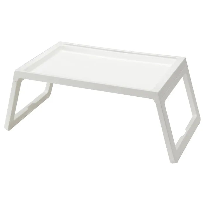 IKEA KLIPSK bed tray with foldable legs white.