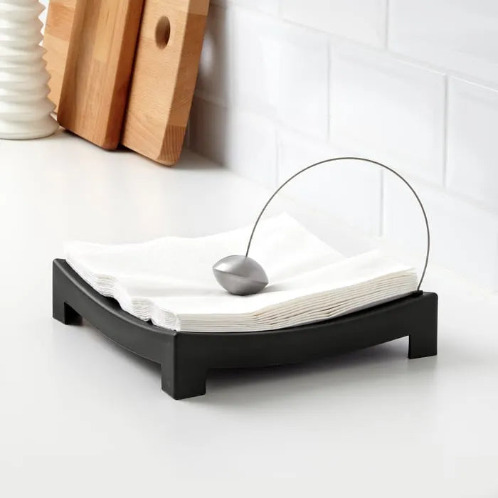 IKEA KNYCK Black Napkin Holder in Pakistan.