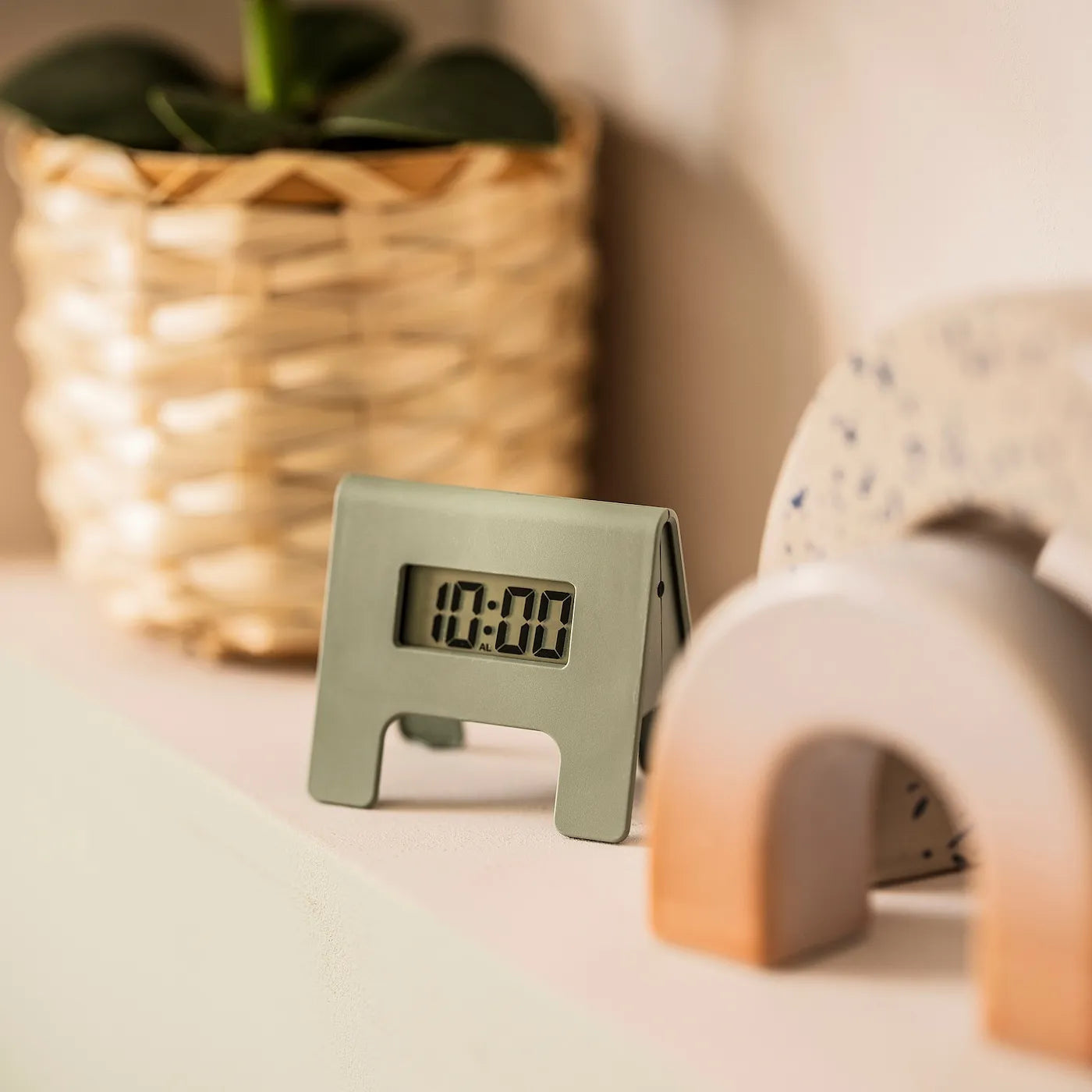 IKEA KUPONG small table clock on study desk