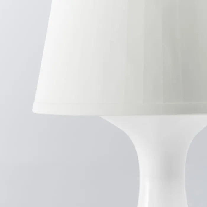 Close-up of IKEA LAMPAN polypropylene lamp shade