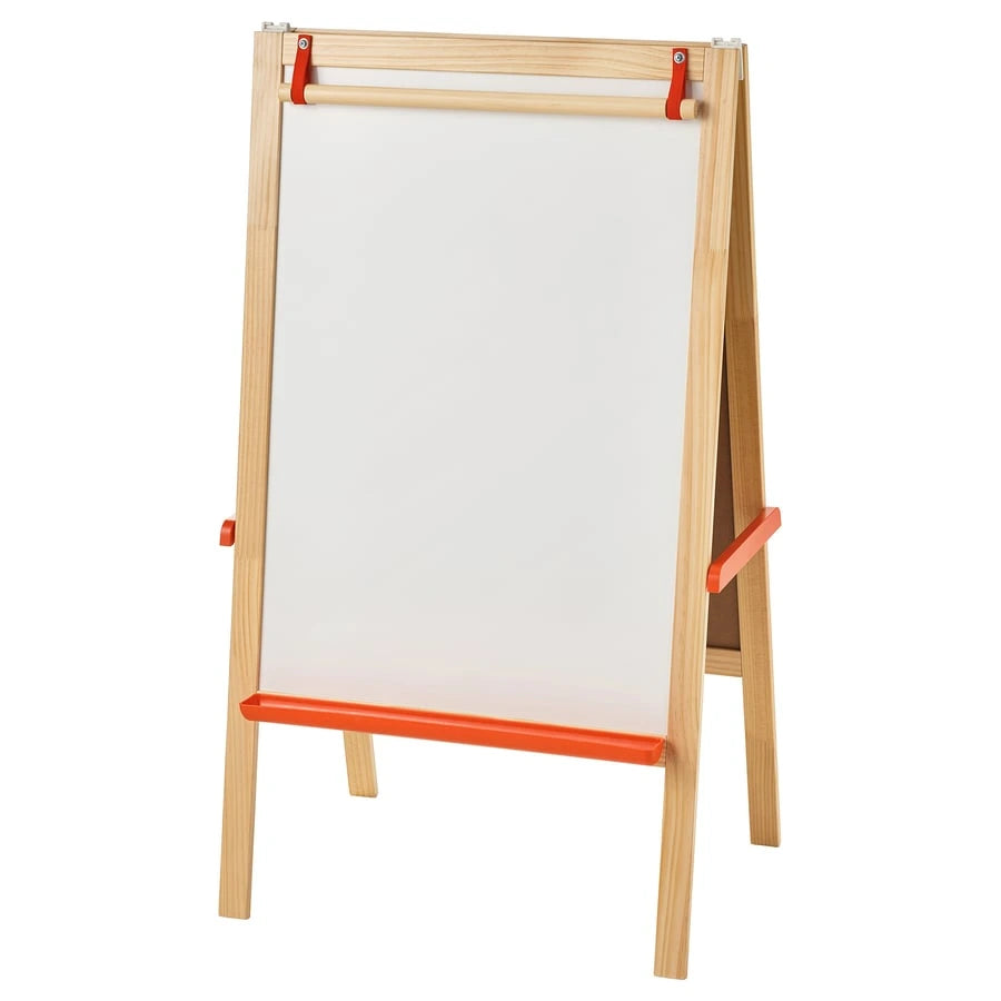 IKEA MÅLA children's art easel with natural softwood finish