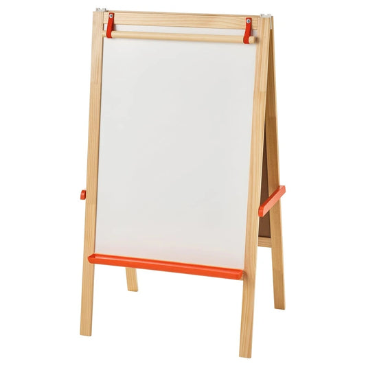 IKEA MÅLA children's art easel with natural softwood finish
