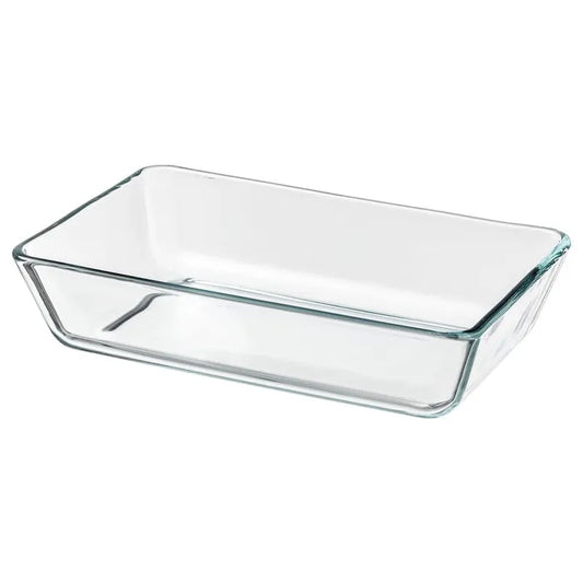 IKEA MIXTUR ovenware dish 27x18 cm clear glass