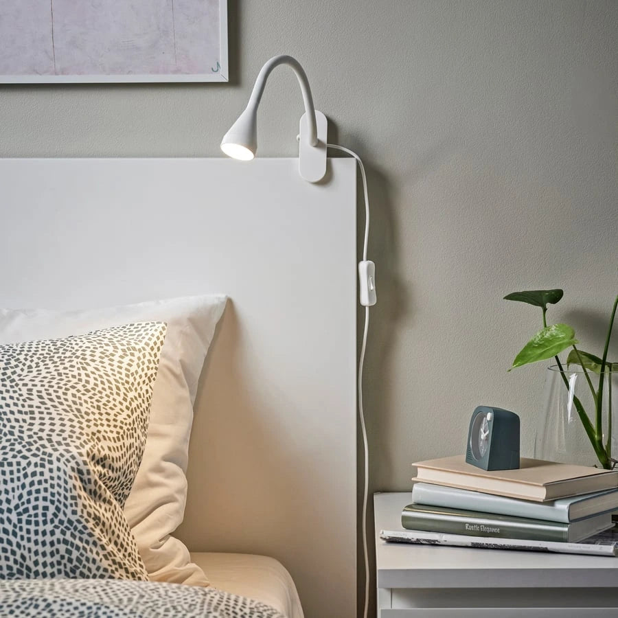 IKEA NAVLINGE white clamp lamp