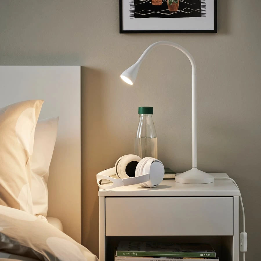 IKEA NAVLINGE white desk lamp