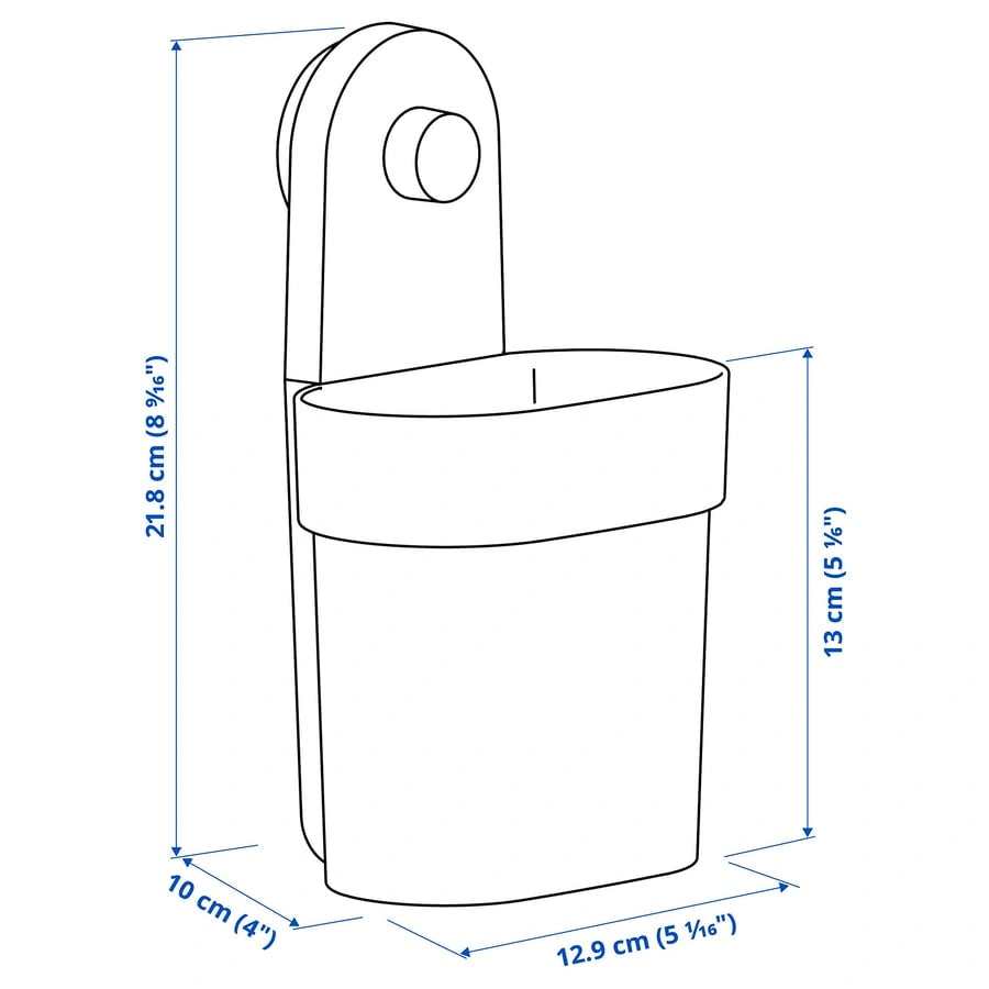 IKEA OBONAS wall storage container bathroom use