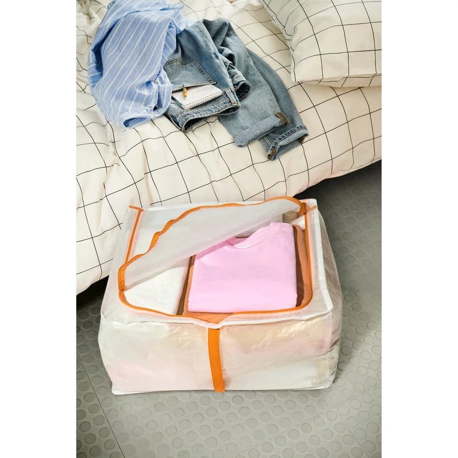 IKEA PARKLA cloth storage box 55x49x30 cm