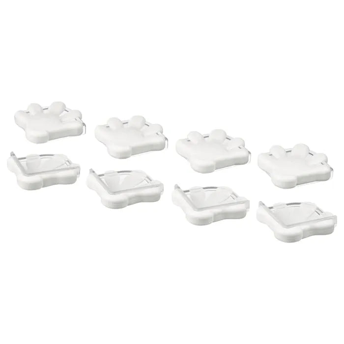 IKEA PATRULL corner bumper white pack of 8 for baby safety.