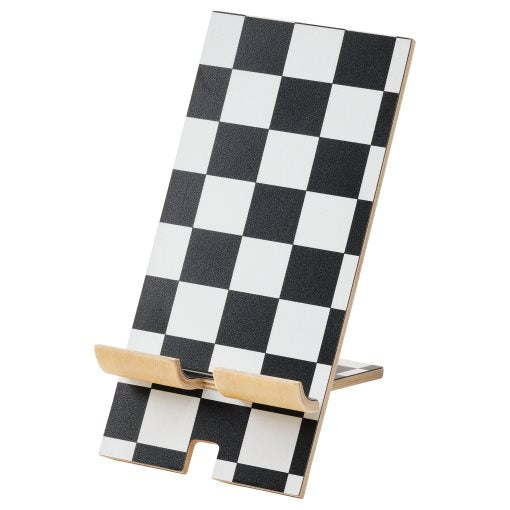 IKEA PLUGGLAND Holder for Mobile Phone, Check Pattern, 8x10x15 cm