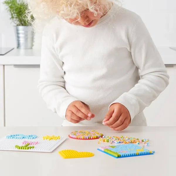 Colorful pastel fuse beads IKEA PYSSLA 600 grams.
