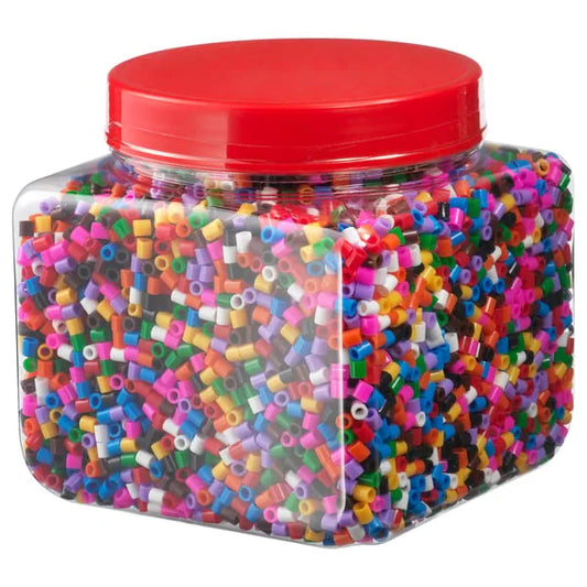 IKEA PYSSLA beads mixed colours 600g craft set for kids.