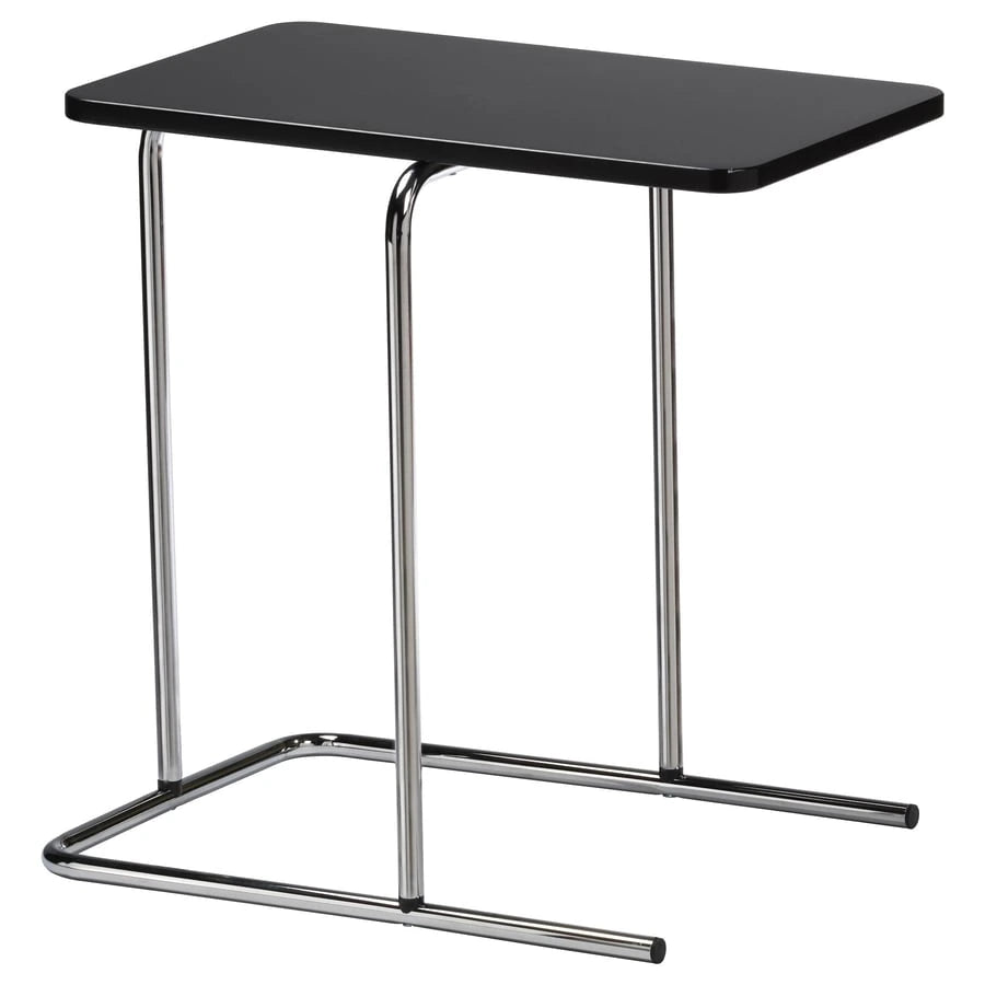 IKEA RIAN side table in black and white, 50x30 cm