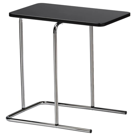 IKEA RIAN side table in black and white, 50x30 cm