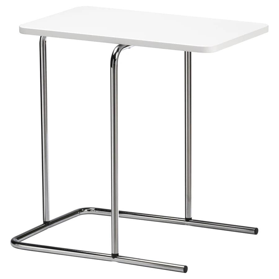 IKEA RIAN side table in black and white, 50x30 cm