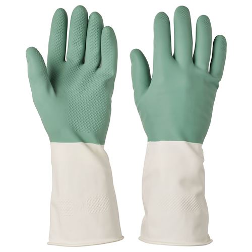 IKEA RINNIG green cleaning gloves medium pack of 2