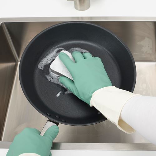 IKEA RINNIG green cleaning gloves