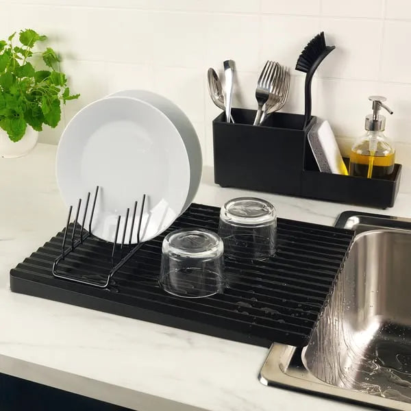 IKEA RINNIG utensil holder for brushes and cutlery.
