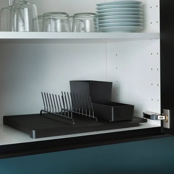 IKEA RINNIG kitchen utensil rack black sink organizer.