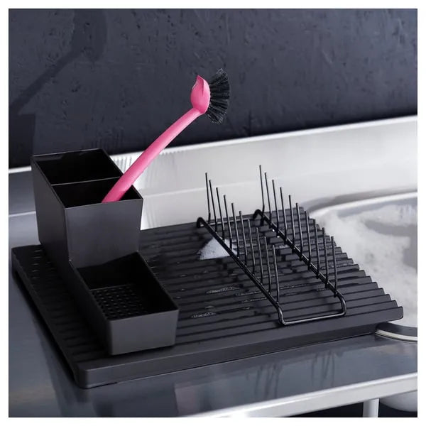 IKEA RINNIG utensil holder for brushes and cutlery.