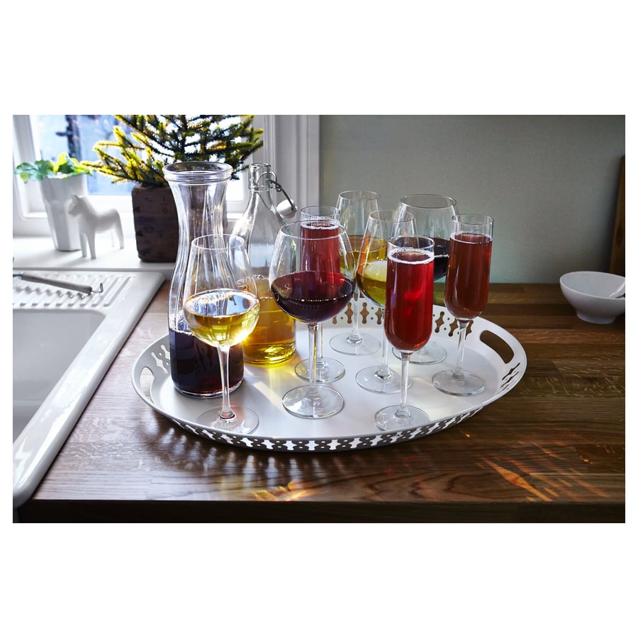 IKEA ROMANTISK tray arranged for serving tea, coffee and snacks