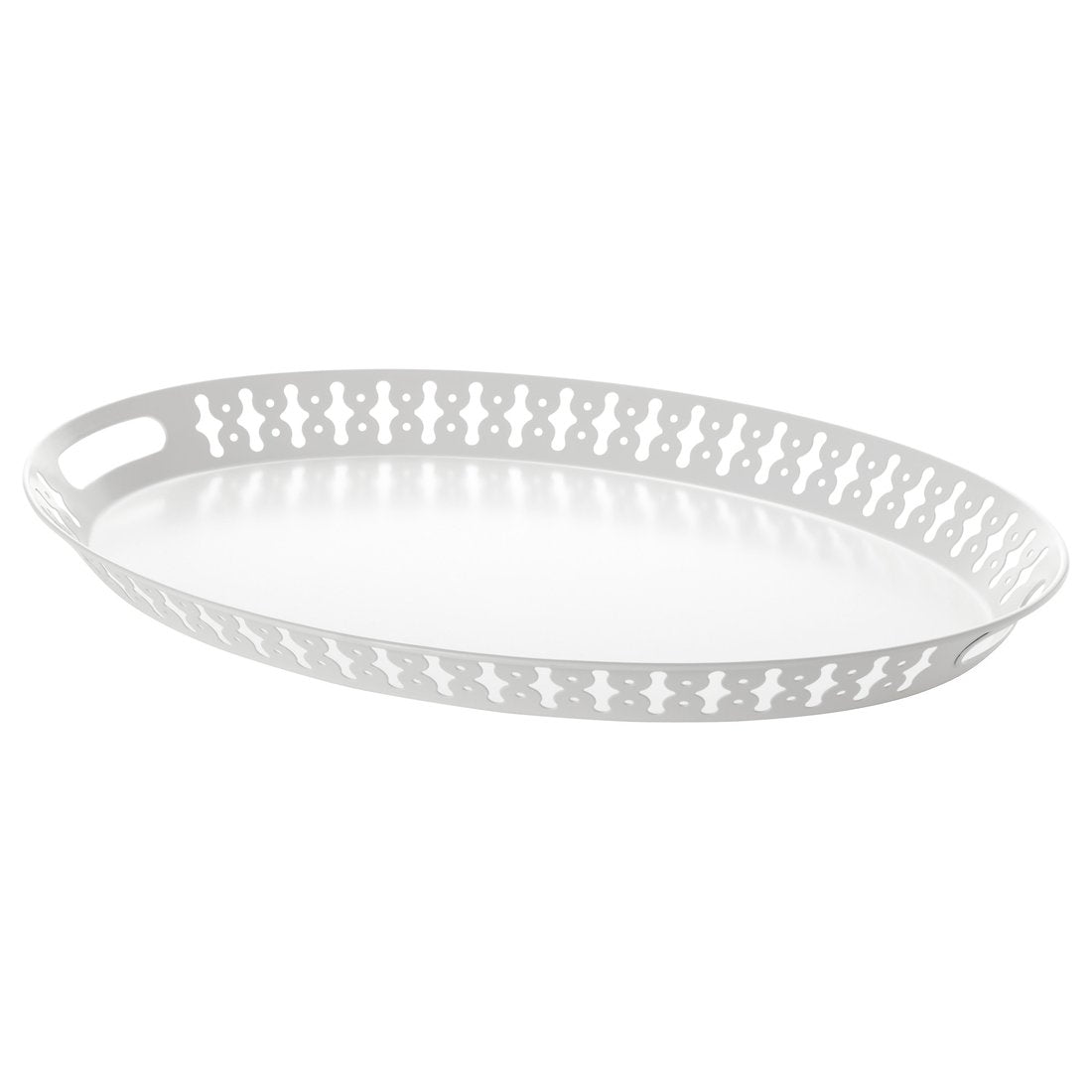 IKEA ROMANTISK white tray measuring 52x39 cm