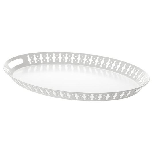 IKEA ROMANTISK white tray measuring 52x39 cm