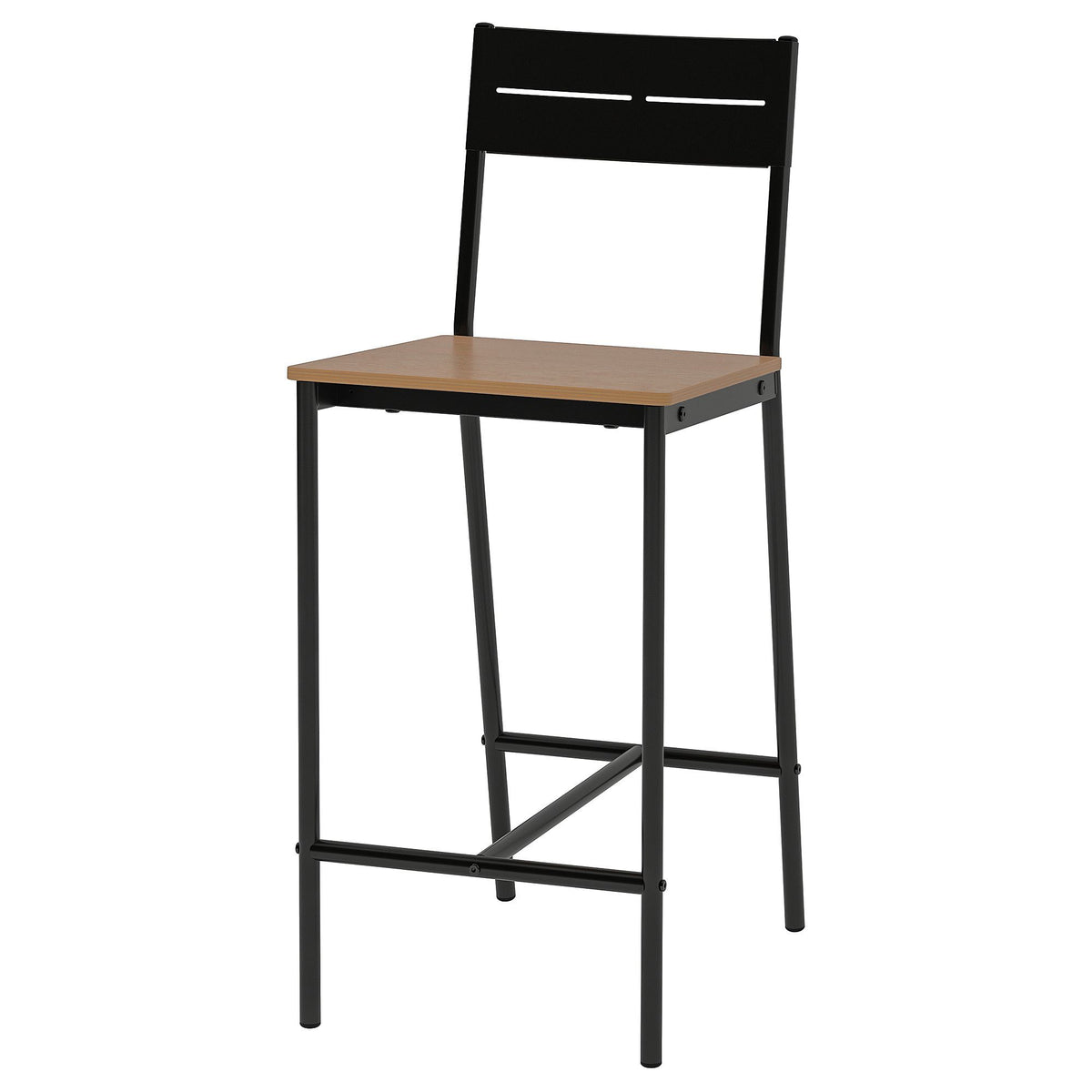 IKEA SANDSBERG bar stool black brown 63 cm