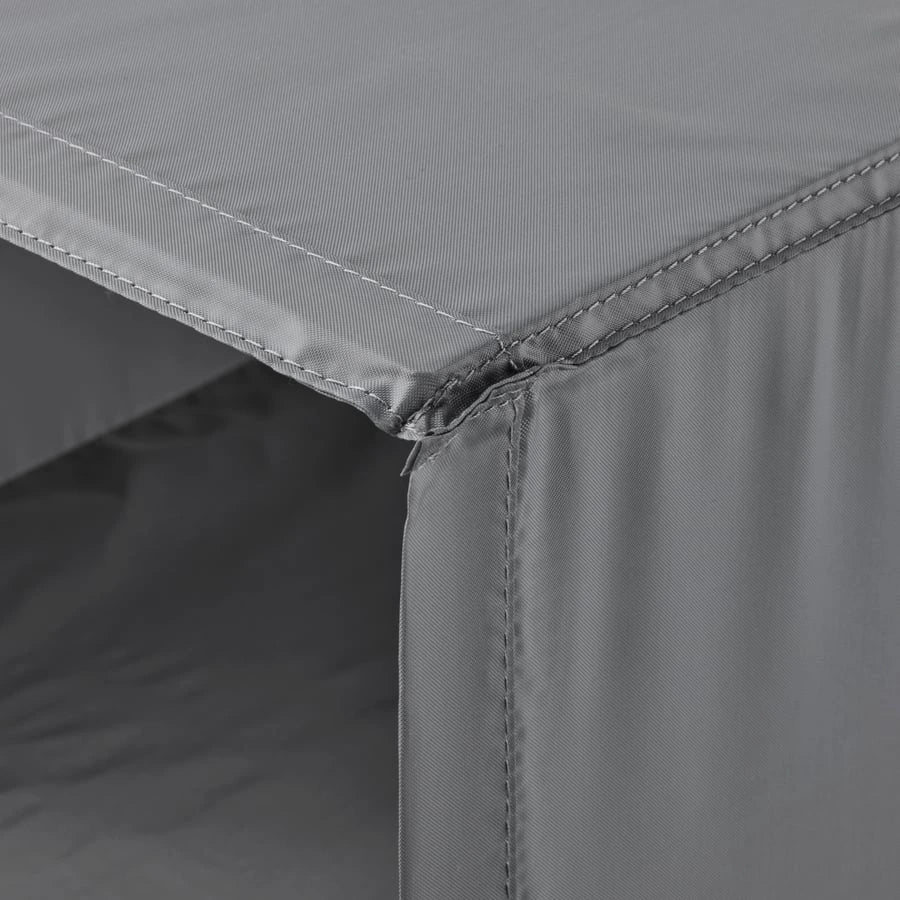 Close-up of the compartments on the IKEA SKUBB organiser