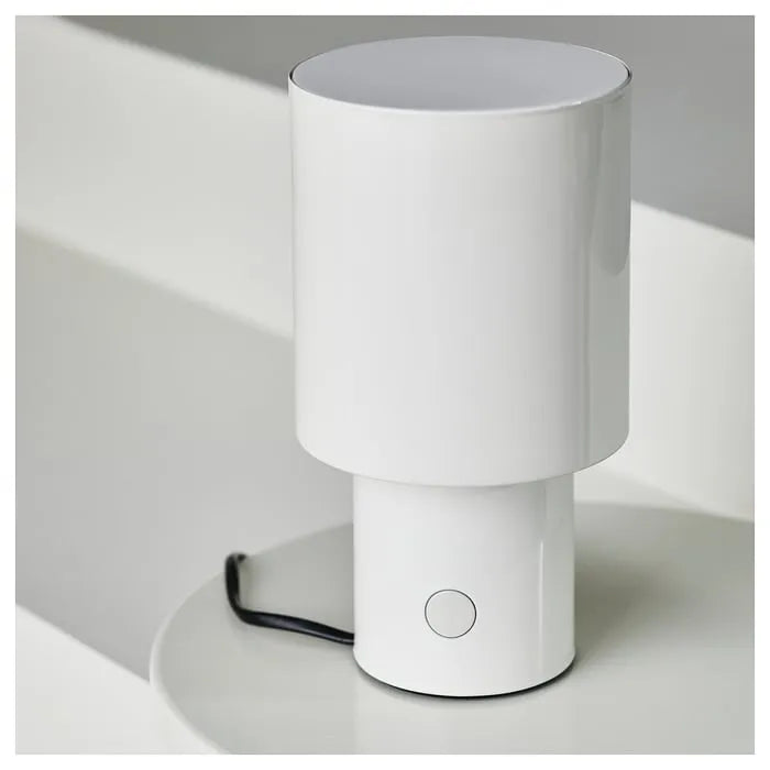 IKEA SPETSBOJ table lamp dimmable white 22 cm