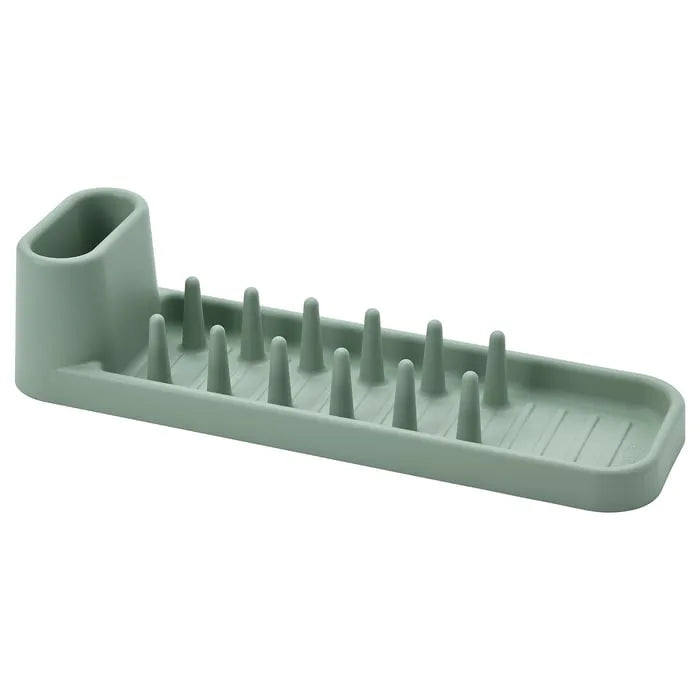 IKEA STÄMLING Dish Drainer 48 cm in light grey green color.