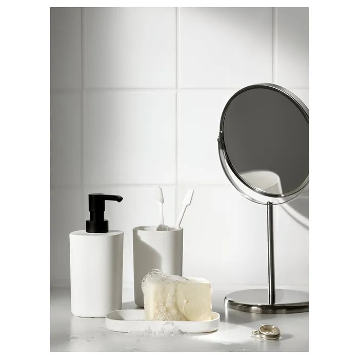 ikea storavan 3 piece bathroom set white on bathroom counter top