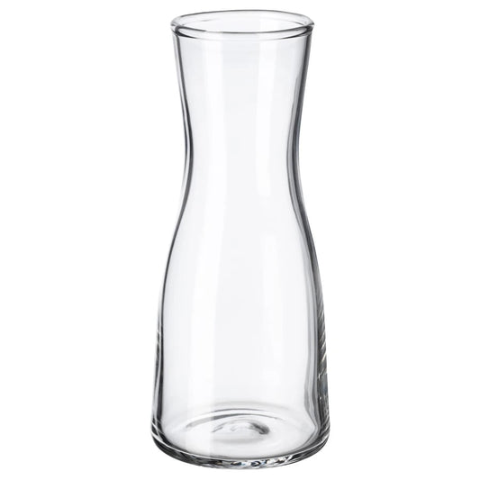 IKEA TIDVATTEN clear glass vase 14 cm