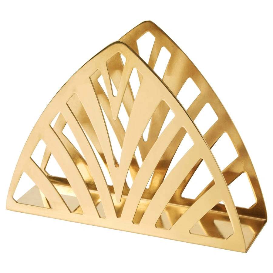 IKEA TILLSTÄLLNING napkin holder gold stainless steel