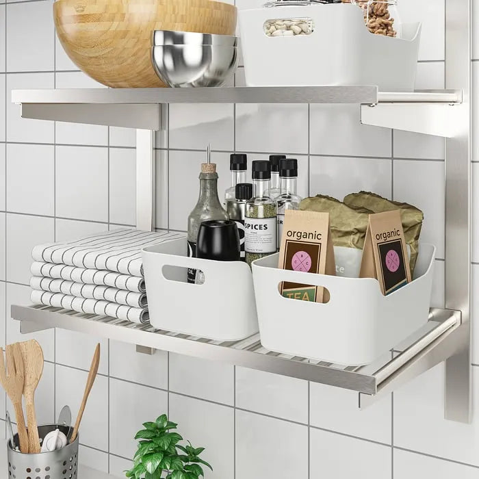 IKEA UPPDATERA storage box in white 24x17 cm.